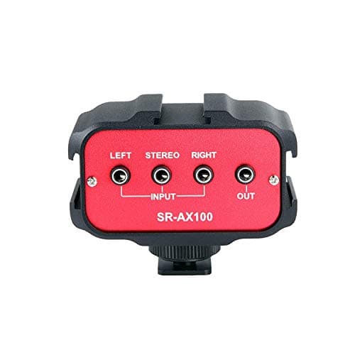 Image of Saramonic SR-AX100 Universal Audio Adapter with Stereo & Dual Mono 3.5mm Inputs for DSLR Cameras & Camcorders