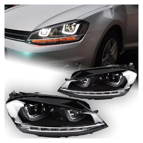 Image of OUVECR Headlights For VW For Golf 7 Headlights MK7 LED Headlight R For LINE Design For DRL Hid Head Lamp Bi Xenon Beam Car Styling Front Lamp Assembly(No Bulb)