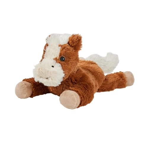 Image of Warmies Plush Laying Horse Microwavable Large, Weighted Heatable Plush Toy for Children and Adults, with French Lavender Scent