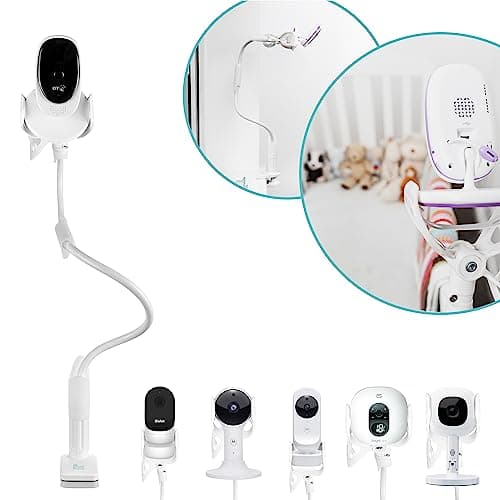 Image of Flexi Twist | Universal Baby Monitor Holder | Secure with Straps & Clamp to Furniture | No Drilling Required | Flexible Baby Camera Mount | Baby Monitor Stand