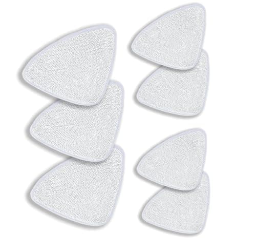 Image of 7 Pack Steam Mop Replacement Pads, Compatible with Vileda Steam Mop Head Replacement, Fine Microfibers, Machine Washable Water Washing, for Hardwood Floors, Tile, Laminate Cleaning