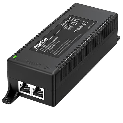 Image of YuanLey Gigabit PoE Injector 60W, PoE++ Injector Converts Non-PoE to PoE++ Network, IEEE 802.3bt/at/af, 10/100/1000Mbps PoE Adapter Plug & Play, Distances Up to 325 Feet, Desktop/Wall-Mount