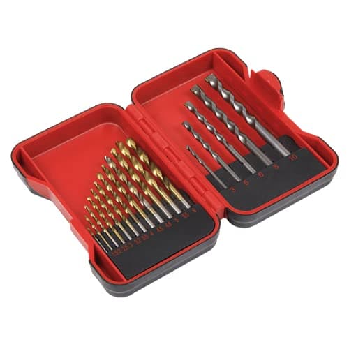 Image of Sealey AK3717TCM 17pc HSS/Masonry Drill Bit Set