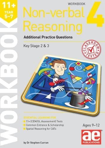 Image of 11+ Non-verbal Reasoning Year 5-7 Workbook 4: Additional Practice Questions