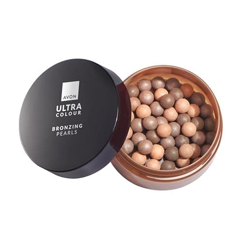 Image of Avon Bronzing Pearls - Medium Bronze, Multi-Shade Pearls with Mineral Pigments for a Buildable Multi-Dimensional Sun-Kissed Glow, Suitable for All Skin Tones, Cruelty-Free Face Bronzer, 28g