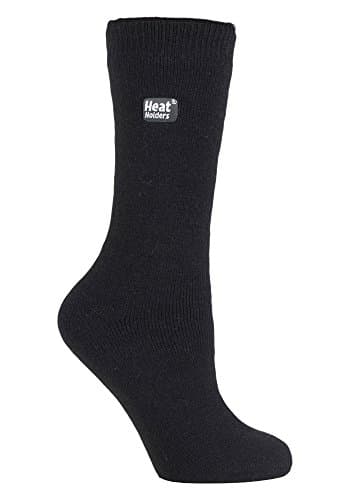 Image of HEAT HOLDERS Lite - Ladies Thin Winter Thermal Socks in 10+ colours 4-8 UK (4-8, Black)
