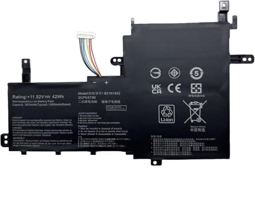 Image of ASKC 42Wh B31N1842 Laptop Battery for ASUS VivoBook S15 S531F S531FA S531FL X513EA X531FA V531F V531FA K531FA K531FL V5050E V5050EA S5500F S5500FL VivoBook 15 F513 M513 K513 S513 X513