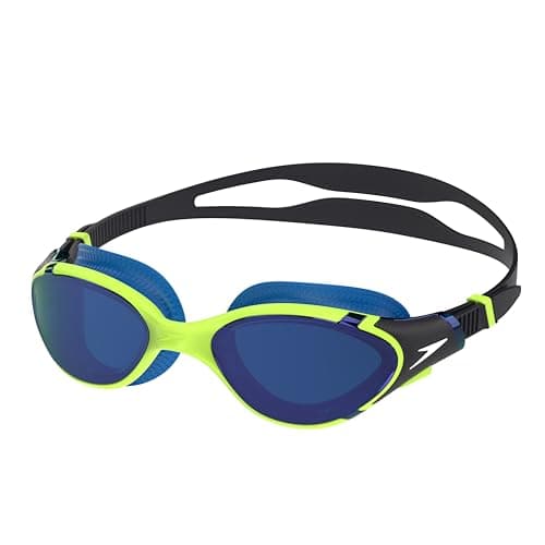 Image of Speedo Unisex-Adult Biofuse 2.0 Swimming Goggles | Patented Easy Adjustment | Anti-fog | Anti-leak | Enhanced Fit | Improved Comfort Goggles, GREEN, One Size