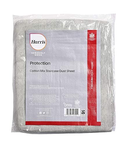 Image of Harris 102064201 Protection Seriously Good Cotton Rich Staircase Dust Sheet 24' x 3', 1 x