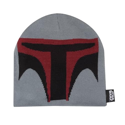 Image of Star Wars Face Boba Fett Beanie (One Size) (Grey/Black/Red)