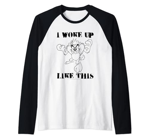 Image of Looney Tunes I Woke Up Like This Raglan Baseball Tee