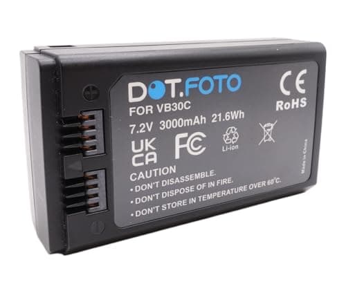 Image of Dot.Foto VB26A, VB30, WB100 Premium 7.2v / 3000mAh Rechargeable Battery for Godox V1, V850 III, V860 III, MF-R76, Ring 72, AD100 PRO, V1 PRO