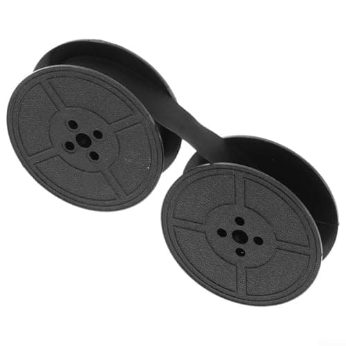 Image of Typewriter Ribbon Black Ink Nylon Fabric Spool 12mm 15mm Core Smudge Printing for Office Archive Supplies Vintage Typewriter Accessory High Density
