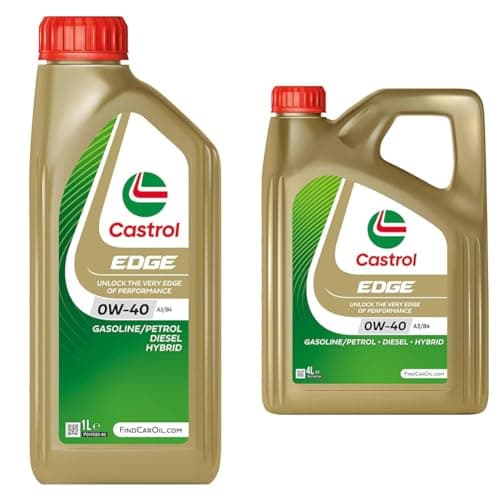 Image of Castrol EDGE 0W-40 A3/B4 Engine Oil 1L + Castrol EDGE 0W-40 A3/B4 Engine Oil 4L