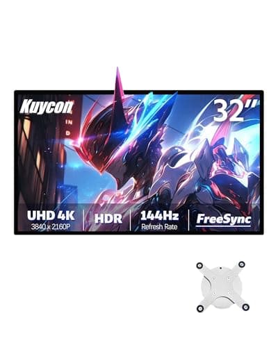 Image of Kuycon P32K 32 inch FHD (3840 x 2160) 4K 144HZ Gaming Monitor, IPS, 1.07 Billion Colors, 99% sRGB, 5ms, HDR, 178° Viewing Angle (Honeycomb - without Stand)
