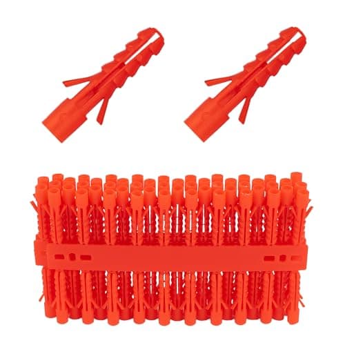 Image of 100pc 6mm Wall Plugs – Heavy-Duty Masonry Anchors for Brick, Block & Concrete | Reliable Fixings for Shelves, Brackets & DIY Jobs | 6mm x 30mm (100pc - 6mm Plugs)