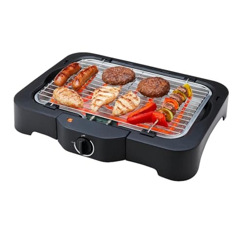 Image of Quest Smokeless Electric BBQ Grill – 2300 W Table‑Top Indoor Grill with Adjustable Thermostat, Cool‑Touch Panel, 36 × 24 cm Plate