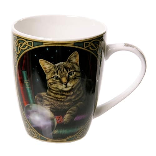 Image of Puckator Lisa Parker Fortune Teller Cat Porcelain Mug - Funny Home Accessories - Cute Gifts for Girlfriend - Large Mugs for Men Women Hot Drinks - Cute Cups Presents - Secret Santa Gift - Cup Set