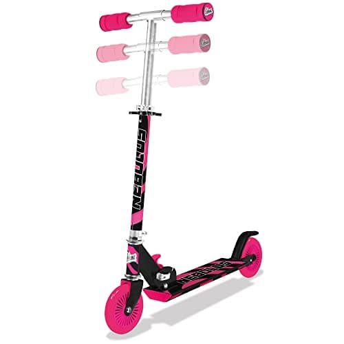 Image of HGL Pink Black Nebulus Folding Scooter