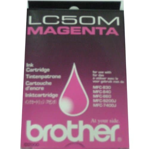 Image of Brother - LC50 LC-50 ink inkjet print cartridge - 1 x magenta red - LC 50