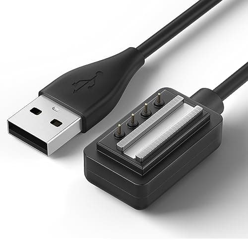 Image of Zoye Charger for Suunto Spartan Ultra HR,Spartan Sport Wrist HR,Suunto 9,Suunto D5,Suunto EON Core - USB Charging Cable Clip Cradle 100cm - GPS Watch Accessories(1 Pack)