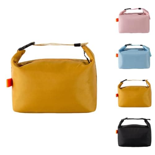 Image of Crevice Fashion Lunch Bags for Men Women- Reusable Insulated Leakproof Lunch Box Tote Bag, Cool Bags for Kids Girls Boys Adults,Thermal Cooler Bag for Work School Picnic Travel -8L (Yellow)