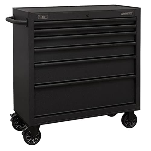 Image of Sealey 6 Drawer 915mm Rollcab/Tool Chest on Wheels with Soft Close Drawers - AP3606BE