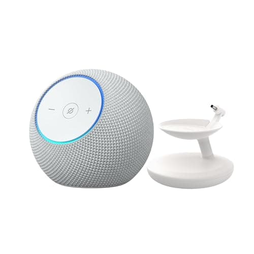 Image of Amazon Echo Dot Max + Amazon Stand with USB-C charging ports for Echo Dot Max