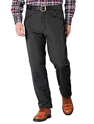 Image of Chums Men's Fleece Lined & Water Resistant Walking & Hiking Trousers Black 34W / 29L