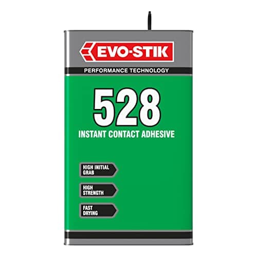 Image of EVO-STIK 528 Instant Contact Adhesive 5l - Multipurpose Adhesive - High Shear Strength - Good Temperature Resistance