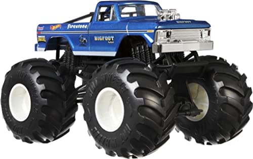 Image of Hot Wheels Monster Trucks Bigfoot 1:24 Scale for Kids Age 3 4 5 6 7 8 Years Old Great Gift Toy Trucks Large Scales GBV32