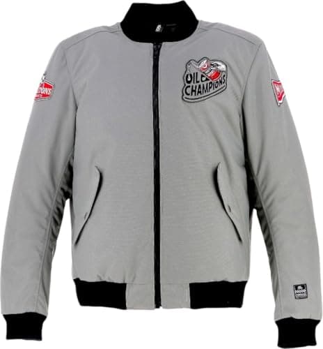 Image of Helstons Twin Motorcycle Textile Jacket, grey/black/red, 2XL