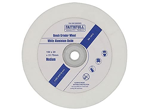 Image of Faithfull FAIGW15020WG Bench Grinding Wheel White Alox 150mm x 20mm