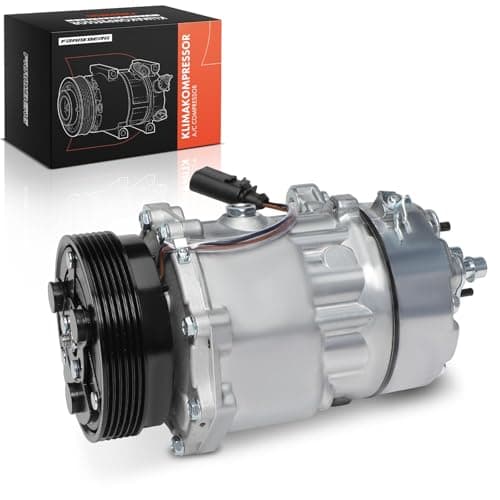 Image of Frankberg AC Compressor with Clutch Compatible with Golf 1J1/1J5 Polo 6V2/6V5 A3 8L1 B.o.r.a C.a.d.d.y II/III Galaxy Oct.avia Toledo Transporter Replace# 1J0820803B, Oil pre-filled