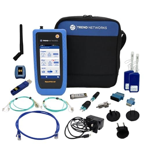 Image of TREND Networks | SignalTEK QT Pro | All-in-One 10G Copper, Fibre & Wi-Fi Qualification Tester | Advanced Wi-Fi Diagnostics | PoE Load Testing & Network Diagnostics | R166001