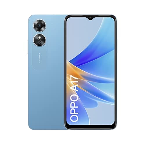 Image of Oppo A17 Smartphone, 5000mAh Capacity, 4GB RAM + 64GB ROM, MediaTek 6765, 6.56“ HD+ (720x1600) |60Hz LCD, Android12 + ColorOS 12, Lake Blue