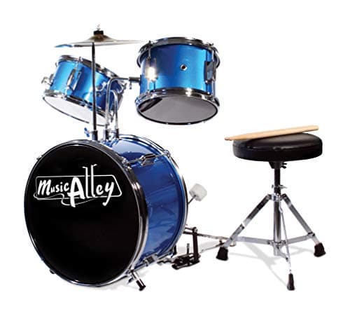 Image of Music Alley Junior Drum Kit with Drum Stool & Drumsticks