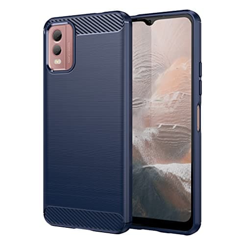 Image of CHXINGCHEN for Nokia C32 Case, Premium Soft TPU Shockproof Anti-slip Anti-Scratch Phone Case for Nokia C32 - Blue