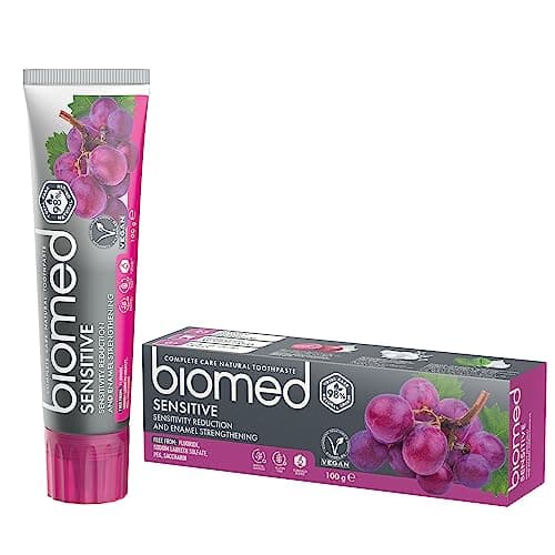 Image of Biomed Sensitive 98% Natural Toothpaste | Sensitivity & Enamel Strengthening | Red Grape Seed Extract, Vegan, SLES Free 100g