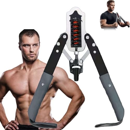 Image of Tension Arm Exerciser, Adjustable 0-220lbs Chest Expander, 3 in 1 Hydraulic Power Chest Workout Equipment,Arm Enhanced Exercise Strengthener,Home Gym Equipment for Full Body Strength Training (Black)