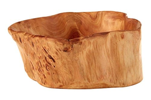 Image of Premier Housewares Kora Bowl, Natural Cedarwood, Small