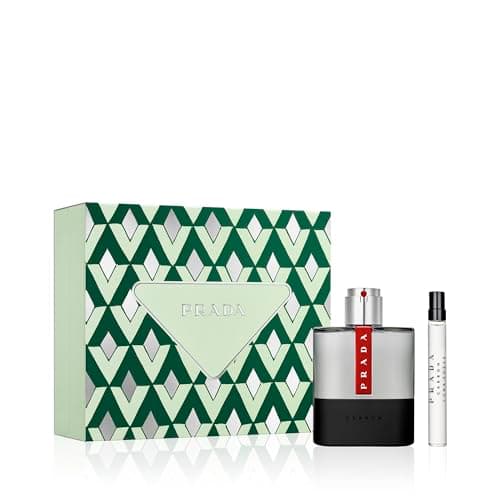Image of Prada Luna Rossa Carbon Eau de Toilette 100ml Gift Set (Contains 100ml EDT and 10ml Travel Spray)