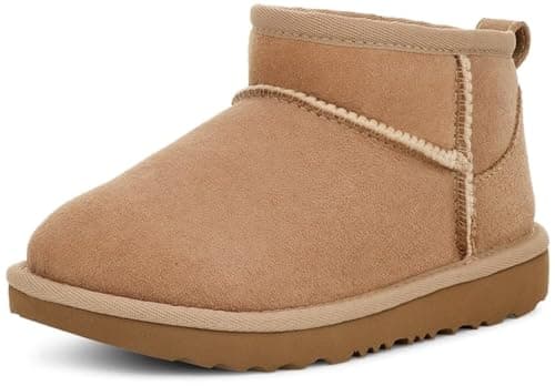 Image of UGG Girls' Classic Ultra Mini Classic Boots, sand, 23.2 cm