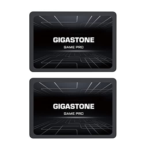 Image of Gigastone SATA SSD 128GB (2-Pack) 2.5 inch SSD 510MB/s upgrade Laptop PC Memory and Storage PS4 HDD Replacement 2.5" Internal Solid State Hard Drives SATA III SLC Cache 3D NAND Game Pro Performance