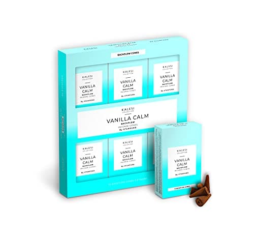 Image of The Kalesi Collection By Stamford Vanilla Calm Backflow incense Cones - Pack of 6