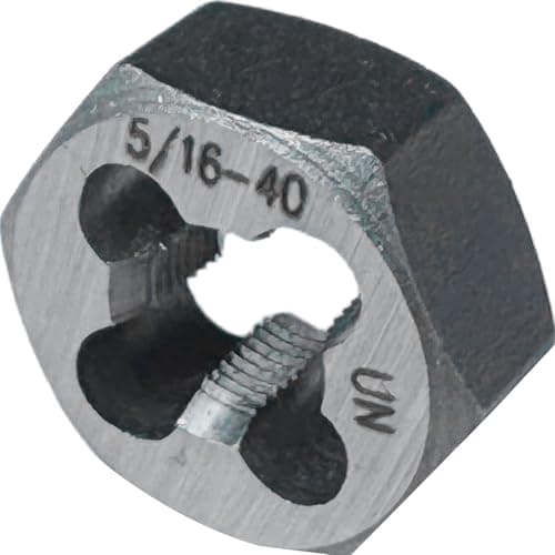 Image of 5/16"-40 UN Hex Die Rethreading Die Thread Die Carton Steel Right Hand