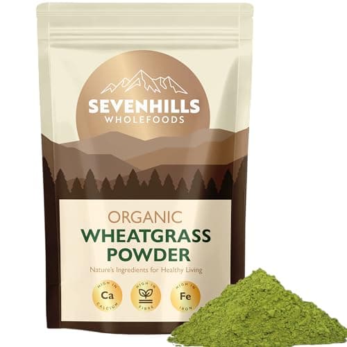 Image of Sevenhills Wholefoods Organic Wheatgrass Powder, European (EU) 1kg | Cultivated in Europe | High in Vitamin C and Iron