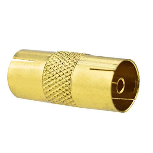 Image of DIGIFLEX TV Aerial Connector RF Coax Cable Lead Adaptor Female to Female - Coaxial F Type Connector