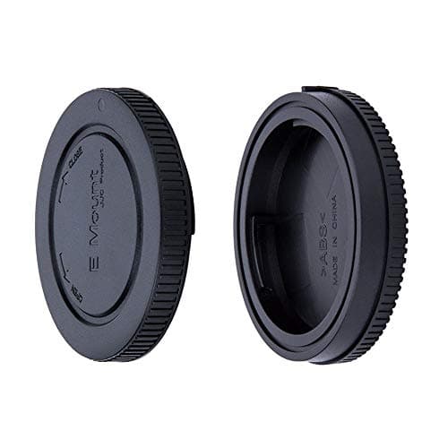 Image of JJC Body Cap + Rear Lens Cap Set for Sony E Mount Mirrorless Interchangeable-lens Cameras & Sony E Mount Lens System (1 Set)