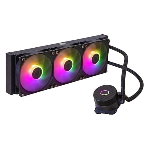 Image of Cooler Master MasterLiquid 360L Core ARGB CPU Liquid Cooler - Dual Chamber Gen S Pump, Superior Radiator and 120 mm ARGB Fans, LGA 1700 and AM5 Brackets - Black